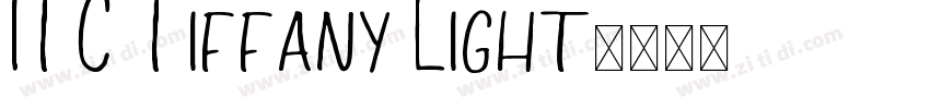 ITC Tiffany Light字体转换